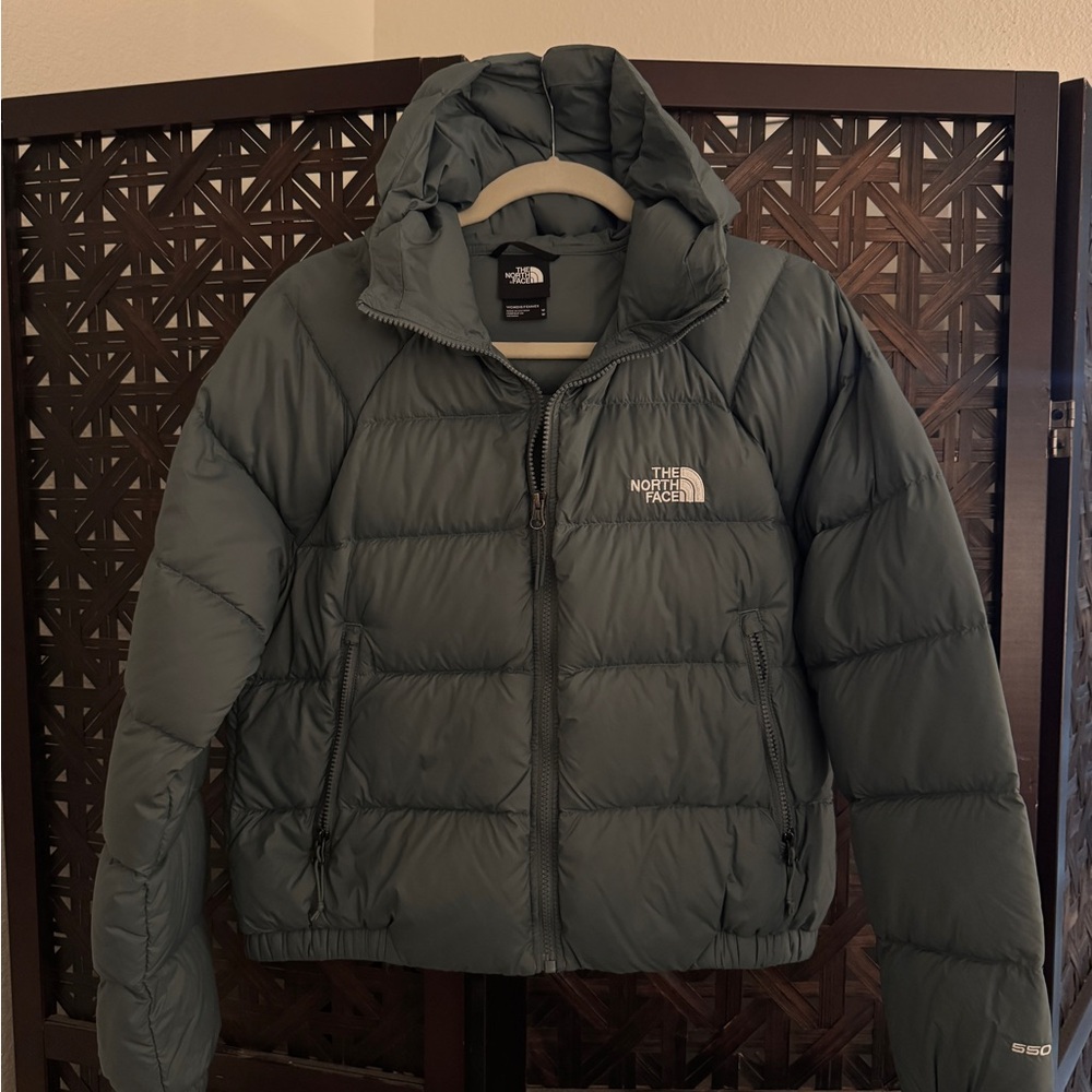 The North Face Hyalite Down Hooded Jacket Balsam Green